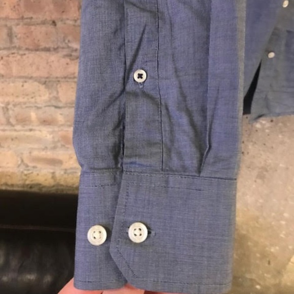 Banana Republic Dark Blue Oxford Button Down - M - Picture 4 of 7